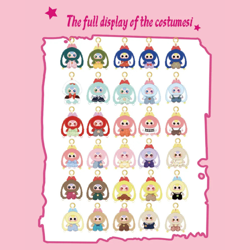 BABY THREE Rabbit Macaron V2 Series Plush Blind Box