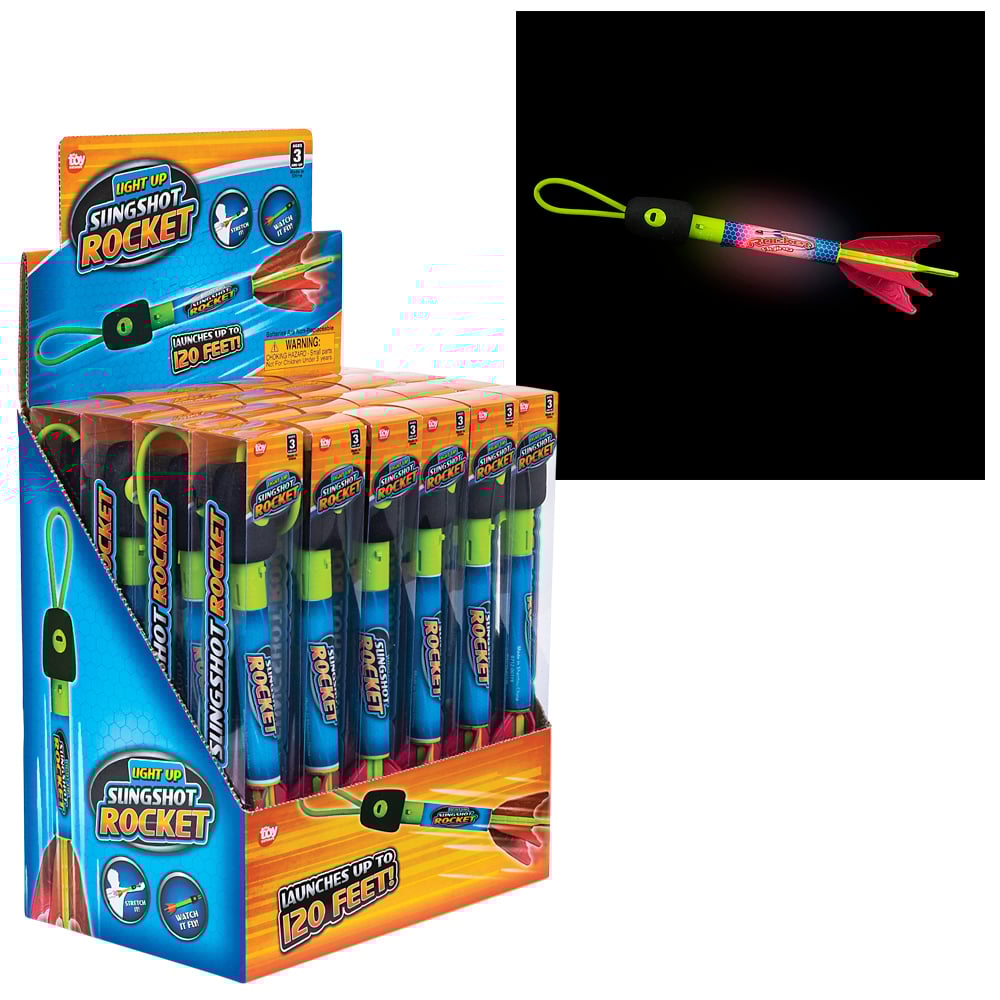 Light-Up Slingshot Rocket 9.5" – Case of 576