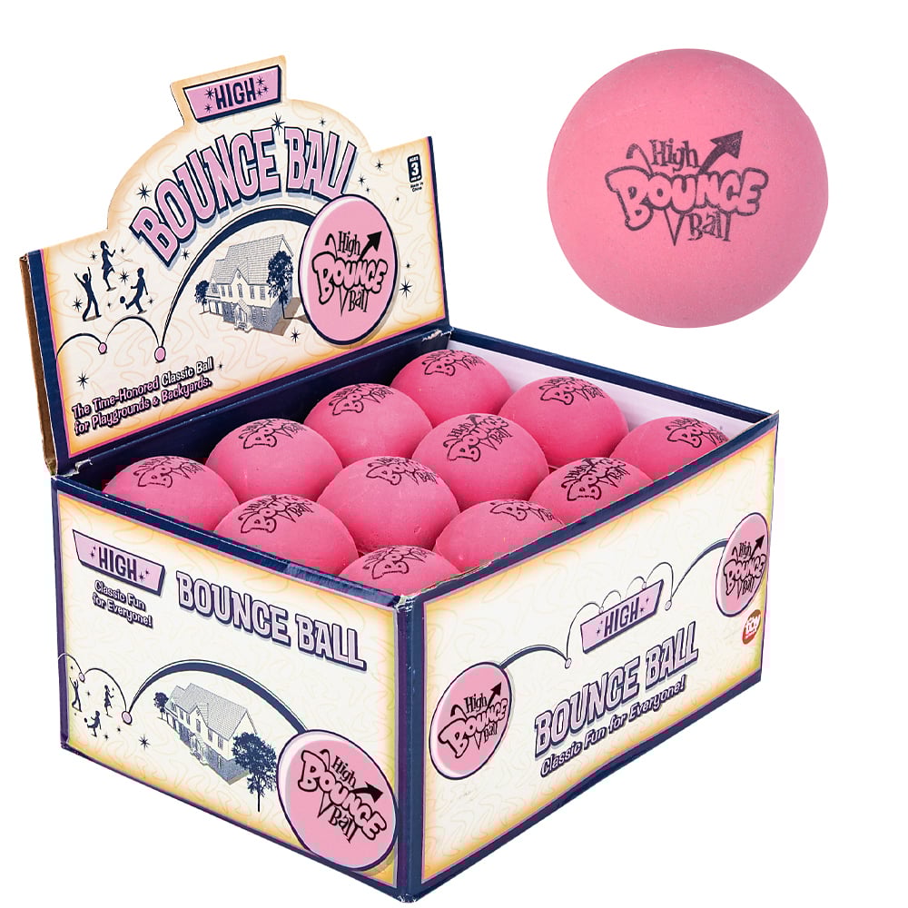 Rubber Pink High Bounce Ball 2.5"