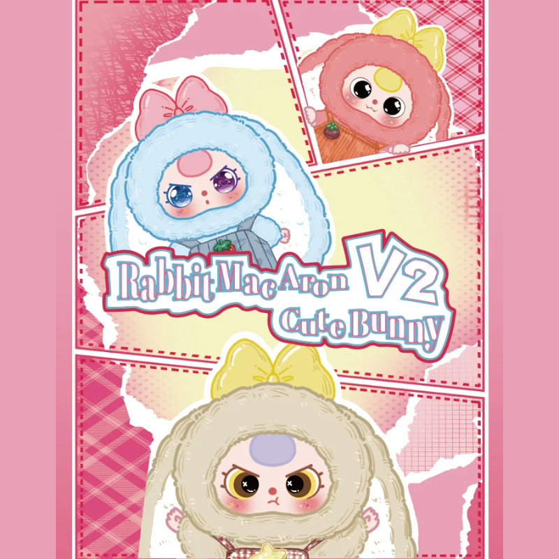 BABY THREE Rabbit Macaron V2 Series Plush Blind Box