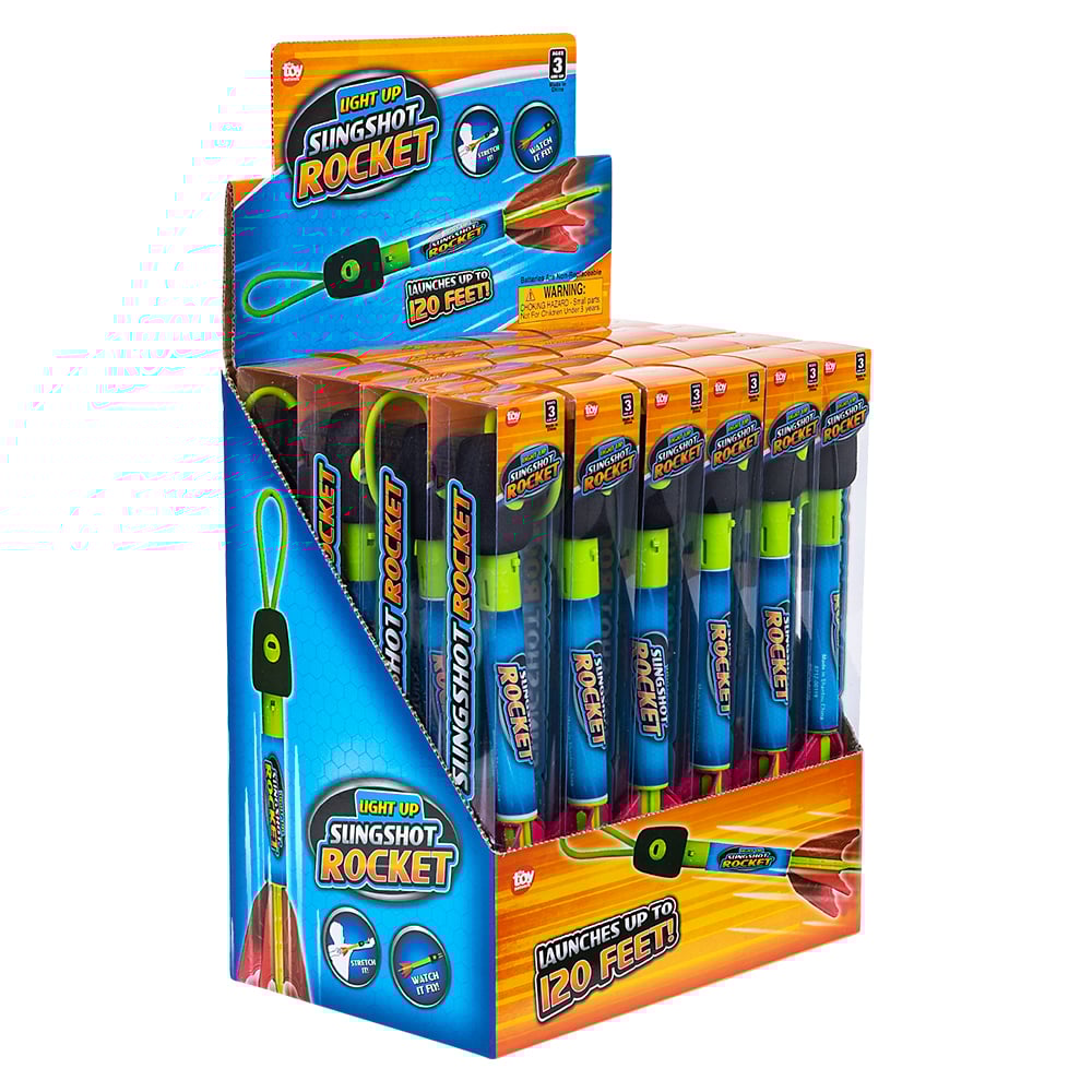Light-Up Slingshot Rocket 9.5" – Case of 576