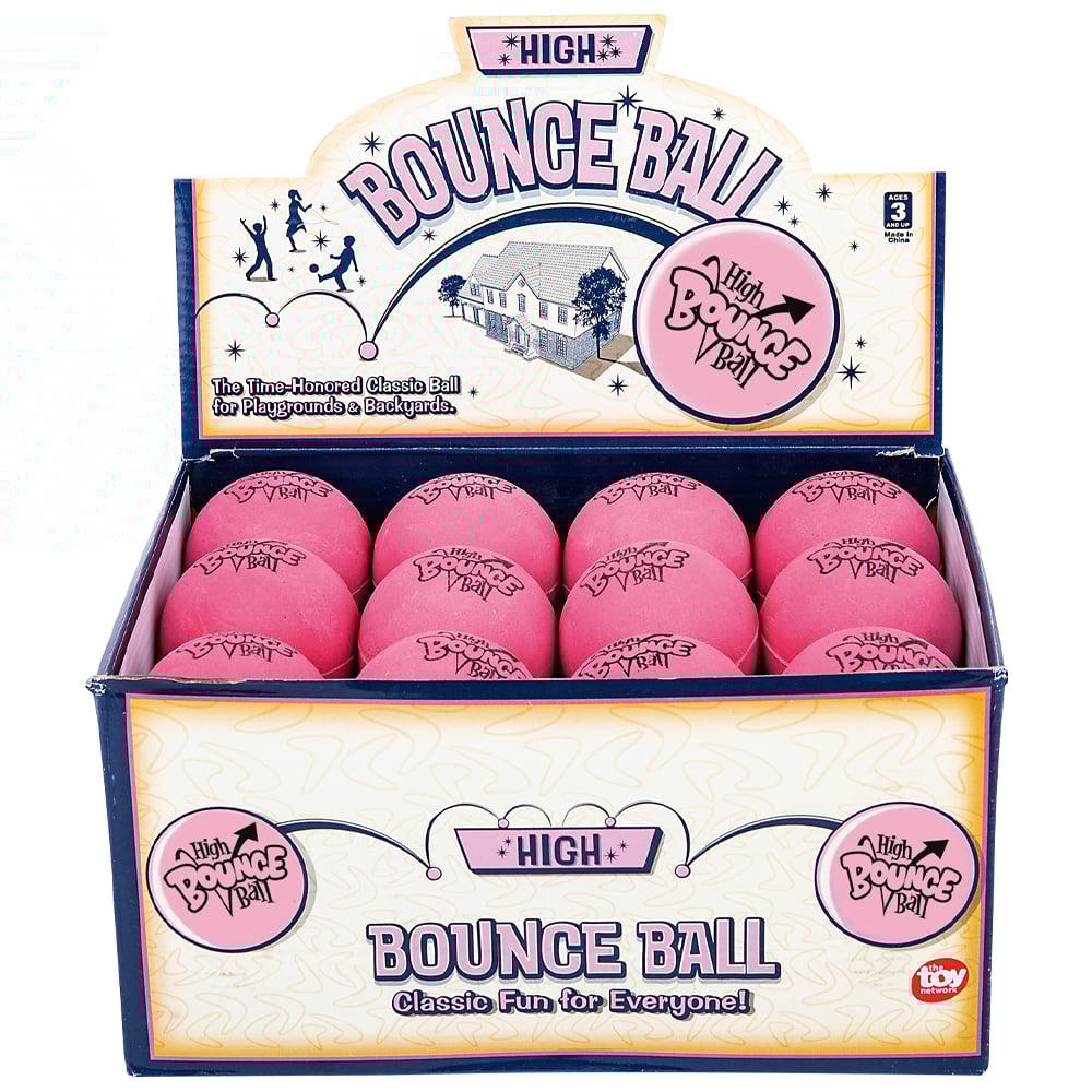 Rubber Pink High Bounce Ball 2.5"