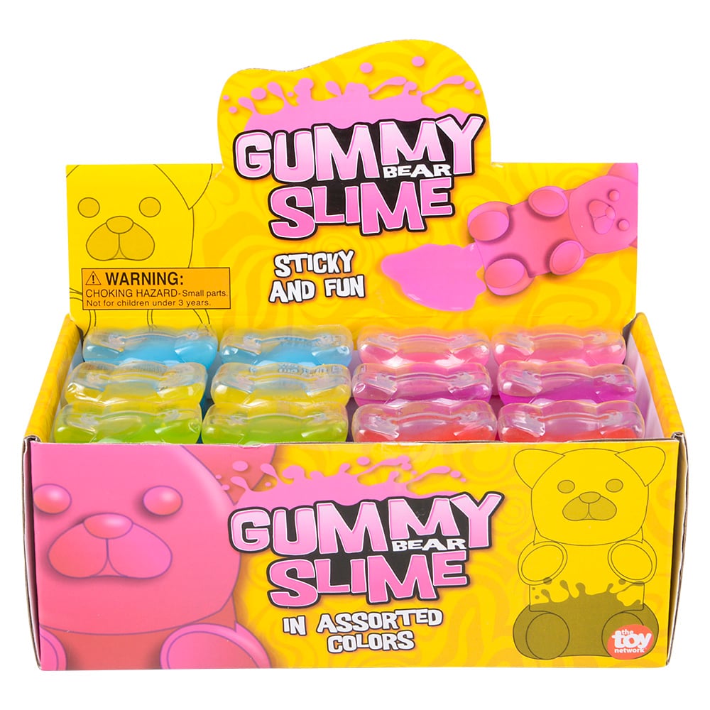 Yummy Bear Slime 3.25" – Case of 12