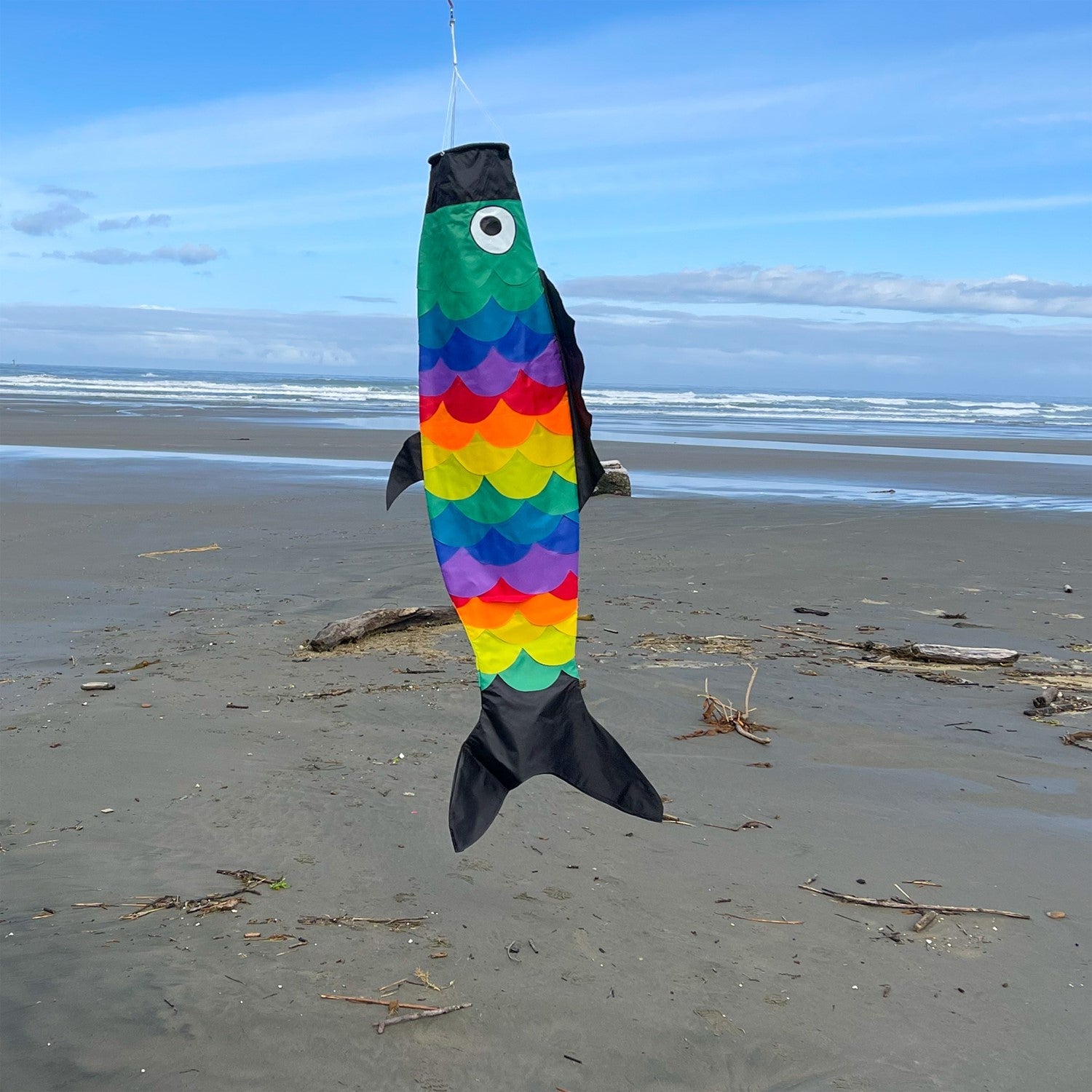 Surf City Kites Rainbow Scales 60" Fishsock