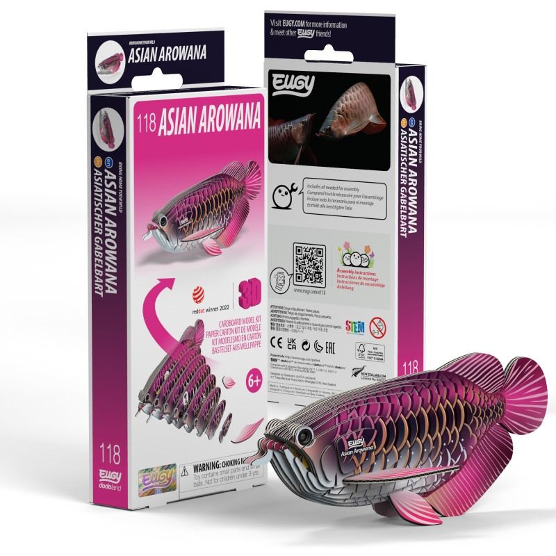 Asian Arowana 3D Cardboard Model Kit Eugy