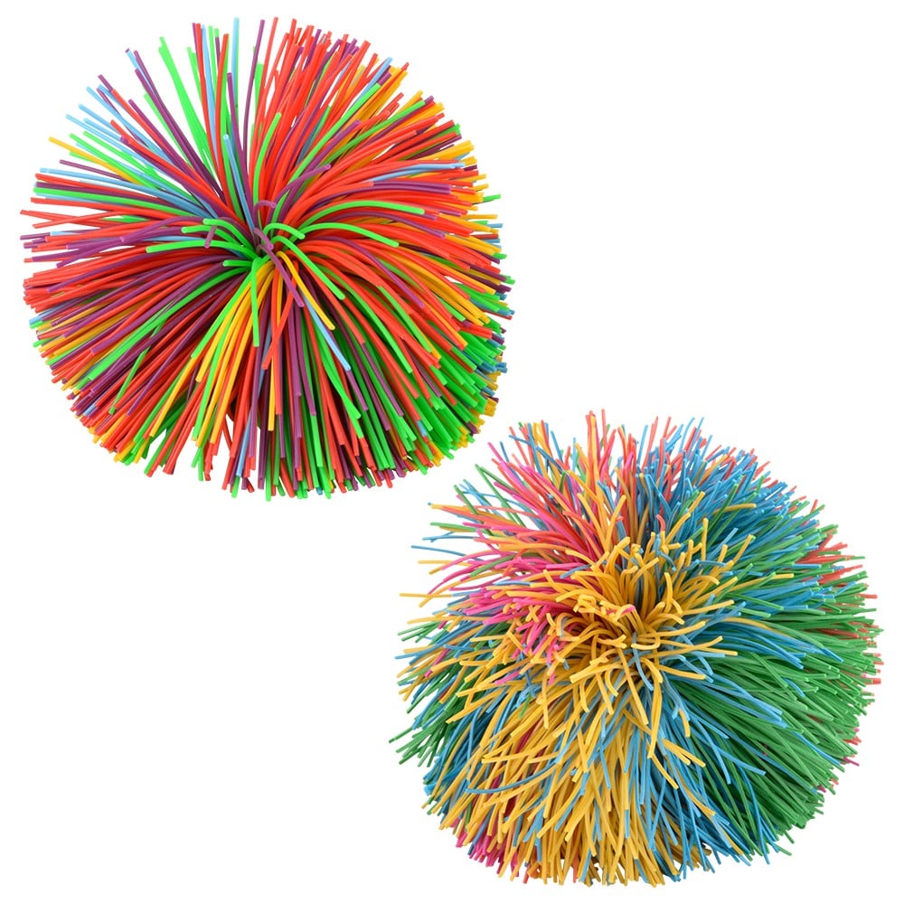 Rainbow Stringy Ball 3.5"