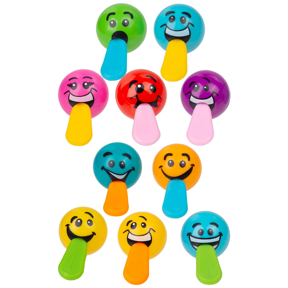 Stretch Tongue Silly Face Ball (50pc/Un) 1.25"