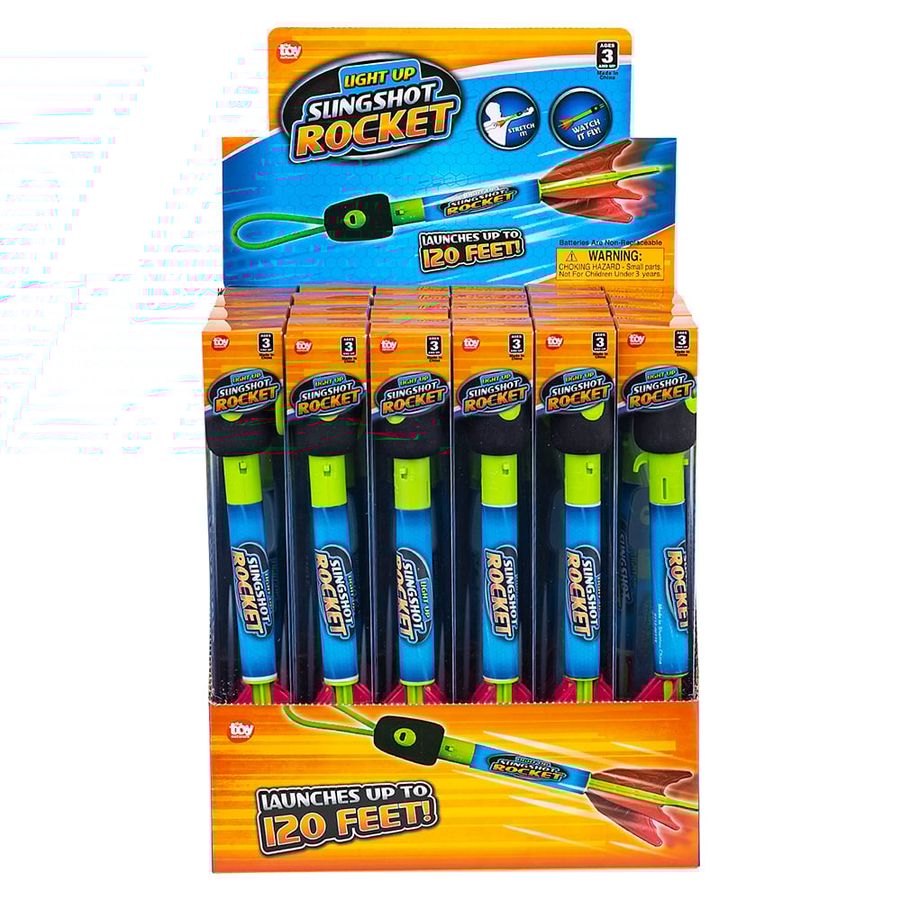 Light-Up Slingshot Rocket 9.5" – Case of 576