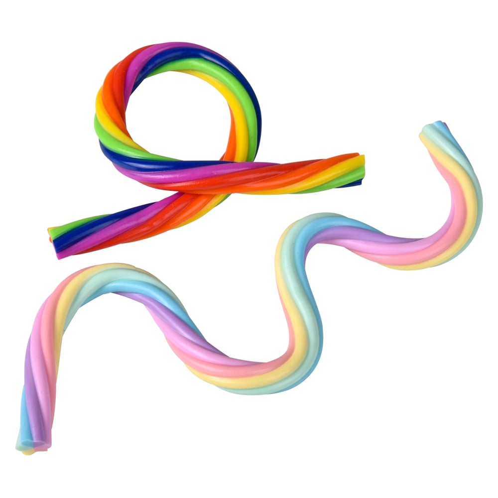 Rainbow Stretchy Noodle 12"