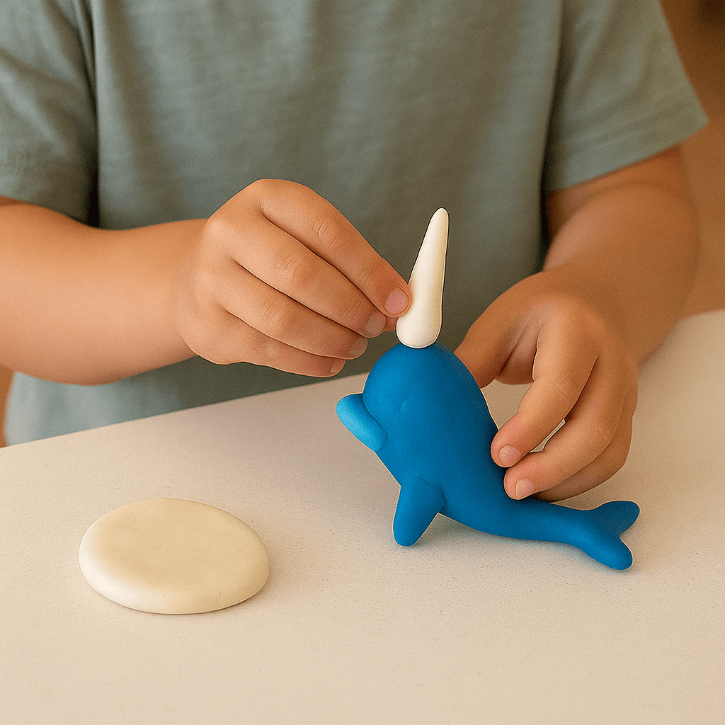 Eco-Dough Narwhal – 1/2 lb - Eco-Kids by Elseware Unplug