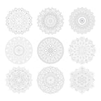 Mandala Coloring Sheets - Deluxe 110lb Paper, Artist Quality