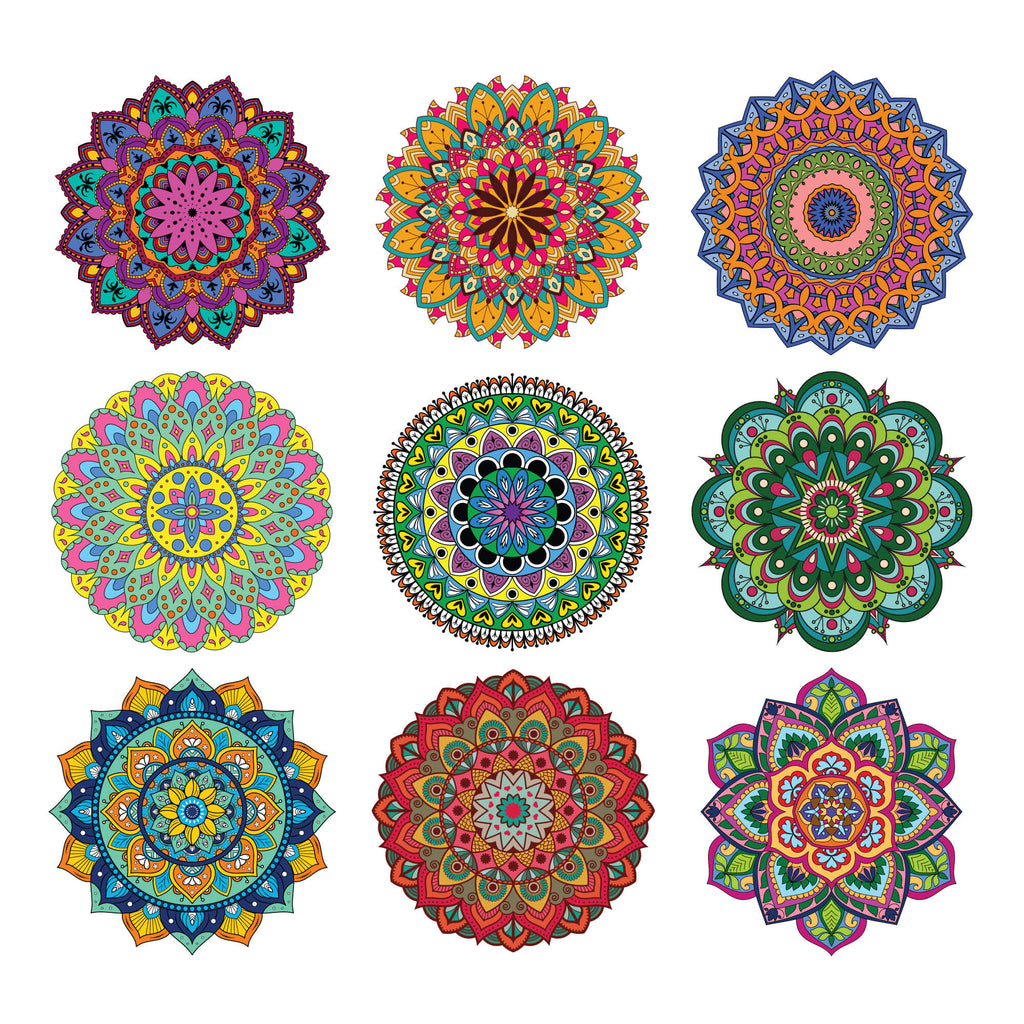 Mandala Coloring Sheets - Deluxe 110lb Paper, Artist Quality