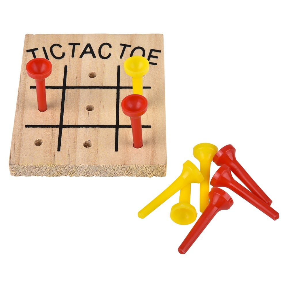 Wooden Tic-Tac-Toe Game – Case of 12