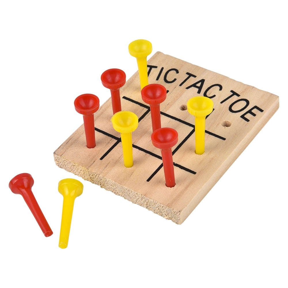 Wooden Tic-Tac-Toe Game – Case of 12