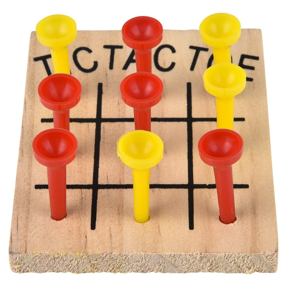 Wooden Tic-Tac-Toe Game – Case of 12