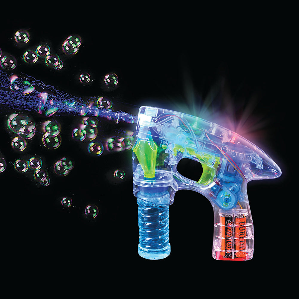 Transparent Light-Up Bubble Blaster 7"