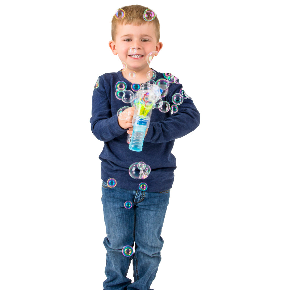 Transparent Light-Up Bubble Blaster 7"