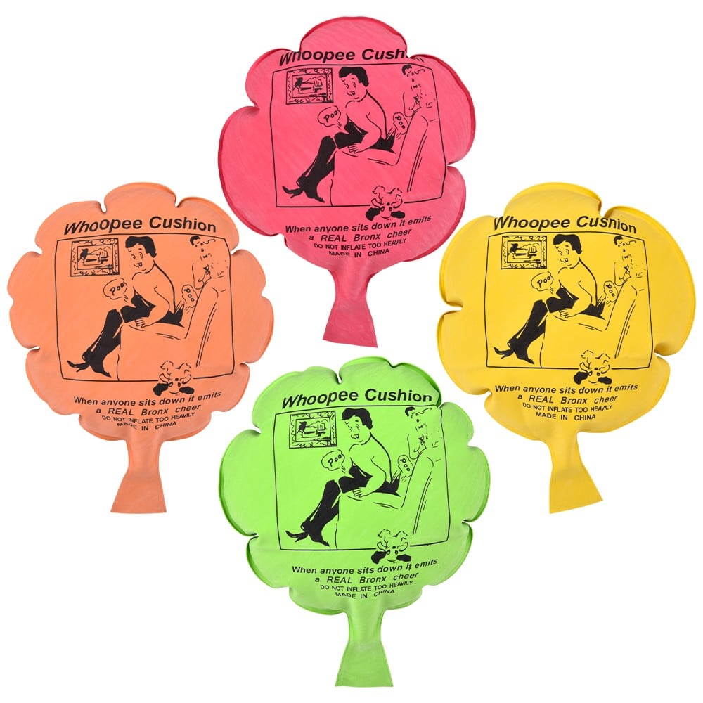 Whoopee Cushion Asst Colors 24ct 8"