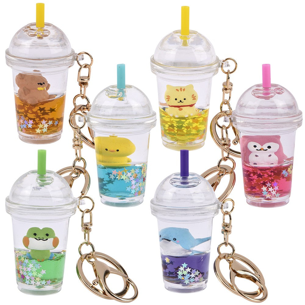 Kawaii Animal Smoothie Liquid Clip On 3"