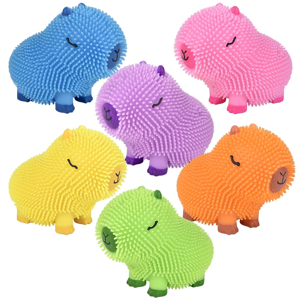 Capybara Colorful Puffer 12ct 4"