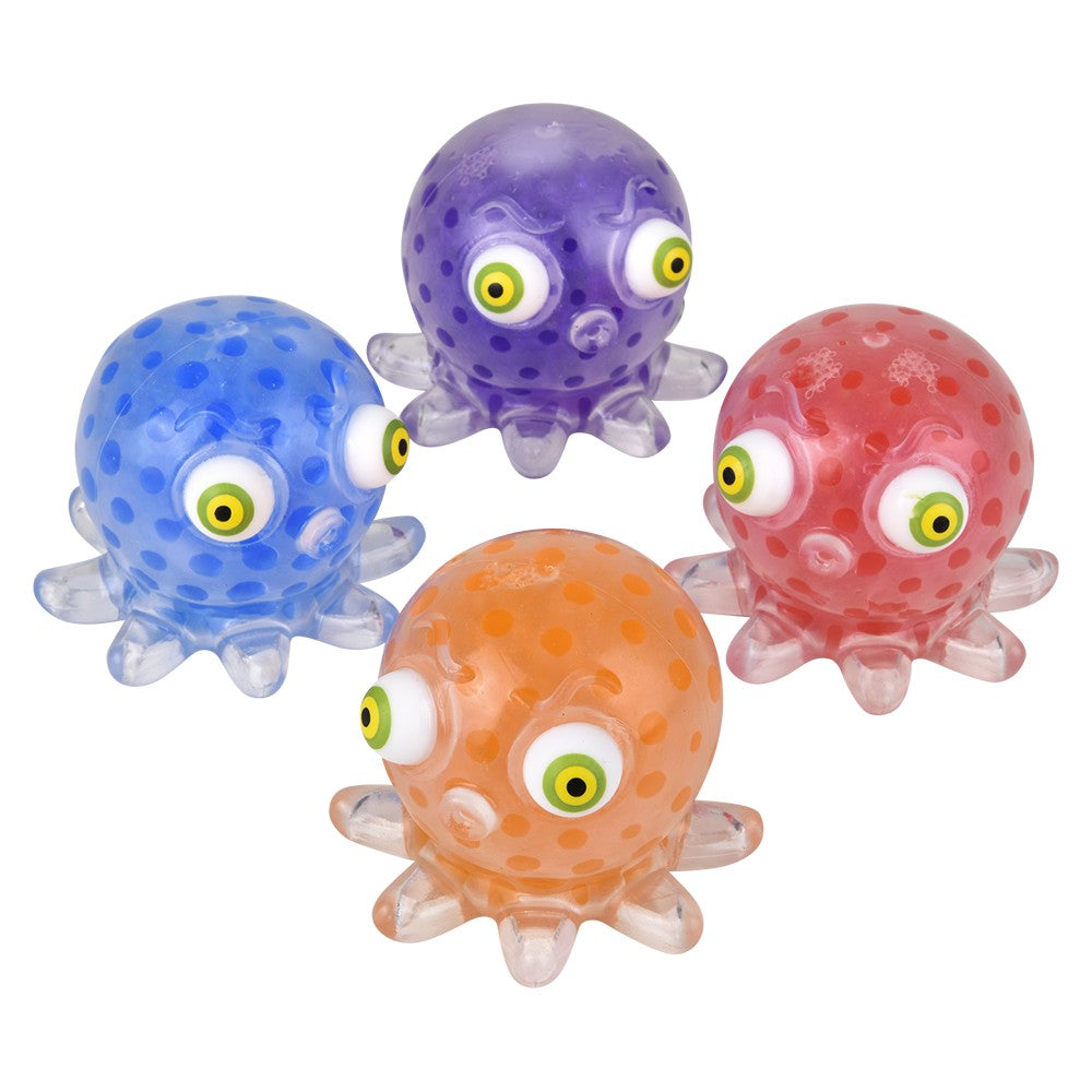 Pop Eye Squeeze Beads Octopus 3.5"
