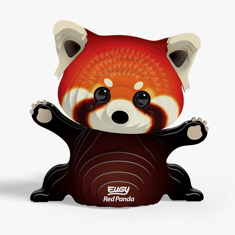 Red Panda 3D Cardboard Model Kit Eugy
