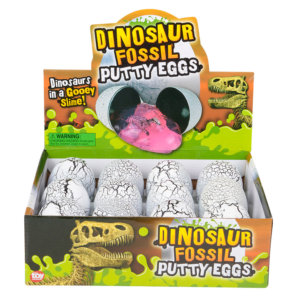 Dinosaur Fossil Egg Putty 4.5"