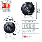 Starglobe "Glow in the Dark" 190 Piece 3D Jigsaw Puzzle Ravensburger