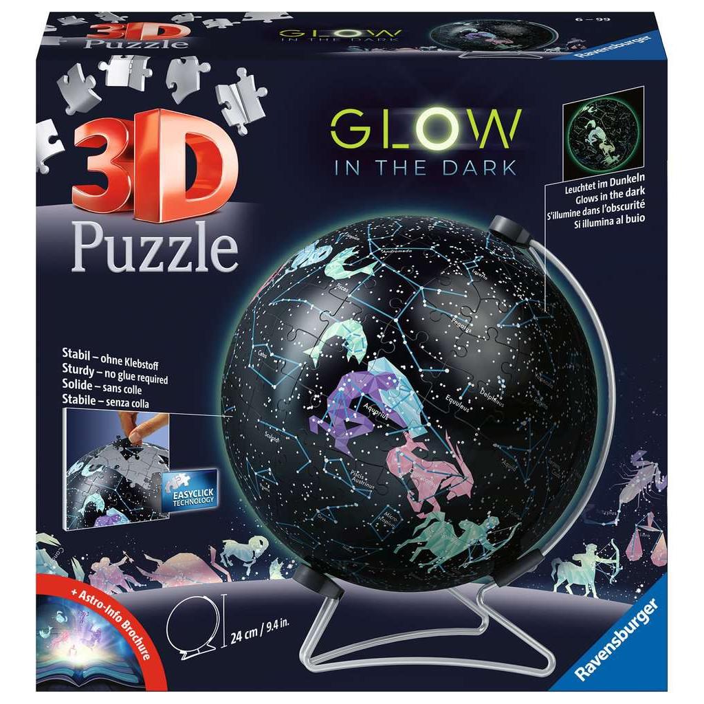 Starglobe "Glow in the Dark" 190 Piece 3D Jigsaw Puzzle Ravensburger