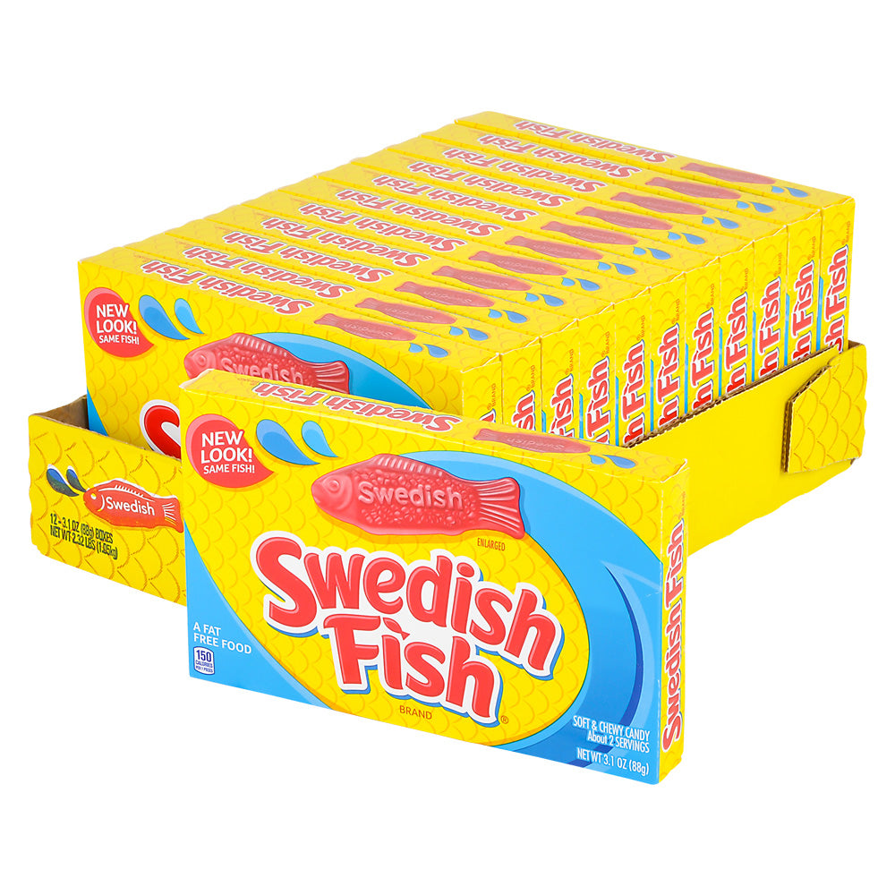 Swedish Fish Red Theater Box Candy 12pc/Case
