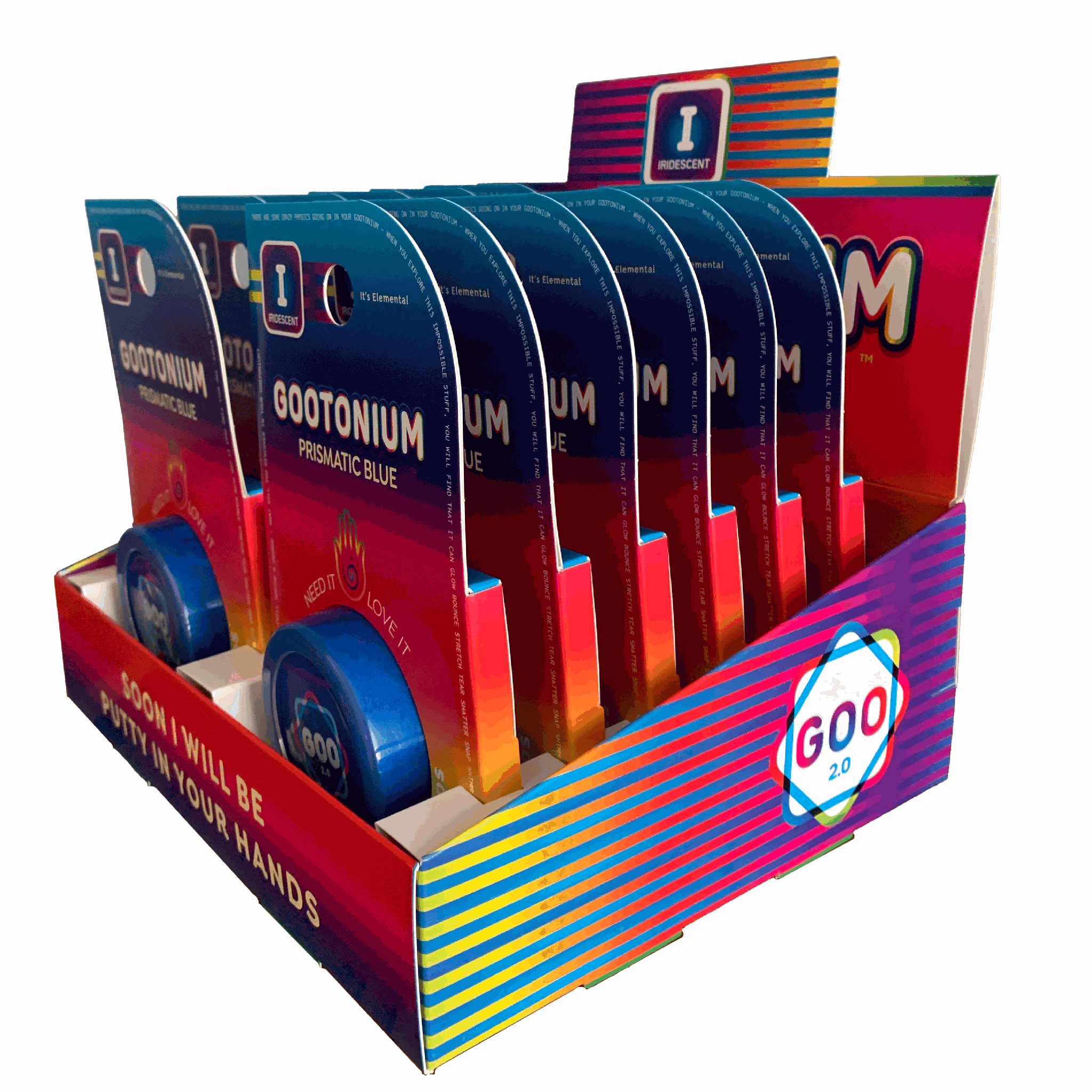 Gootonium: Iridescent Blue putty
