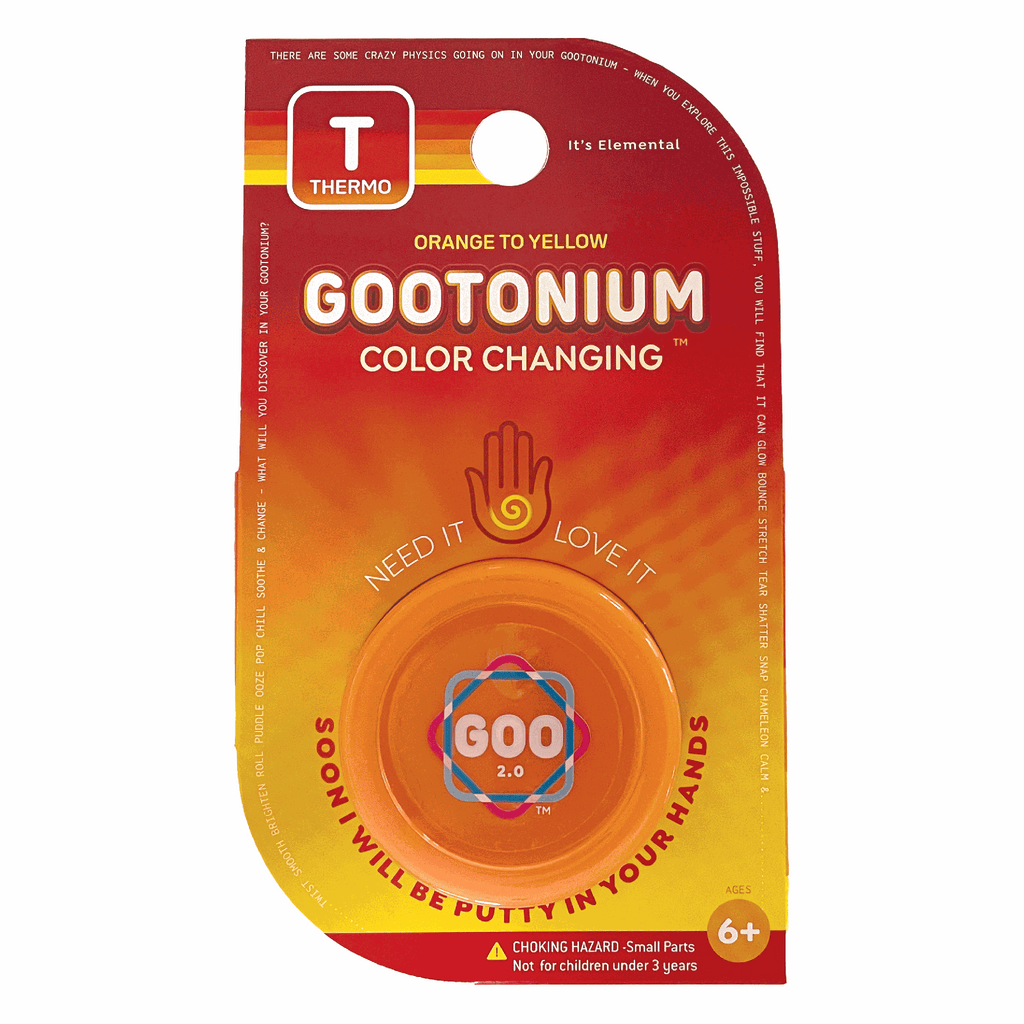 Gootonium: Thermochromic Orange putty