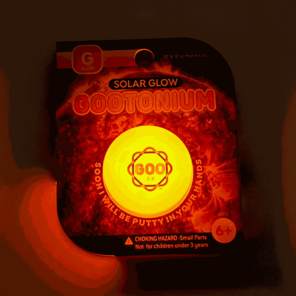 Gootonium: Glowing Orange solar putty - 20g