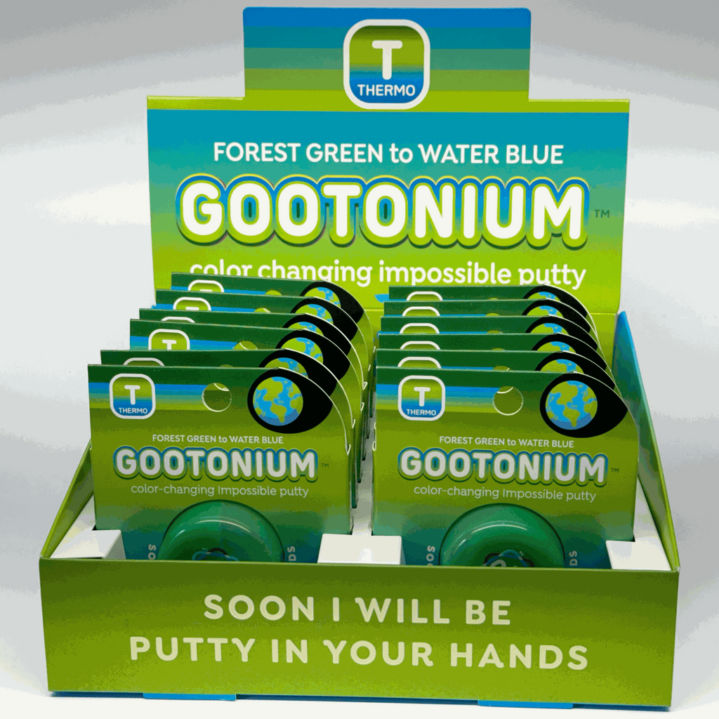 Gootonium: Thermo forest green to water blue putty - 20g