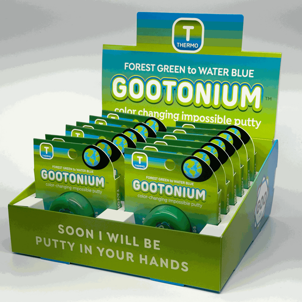 Gootonium: Thermo forest green to water blue putty - 20g