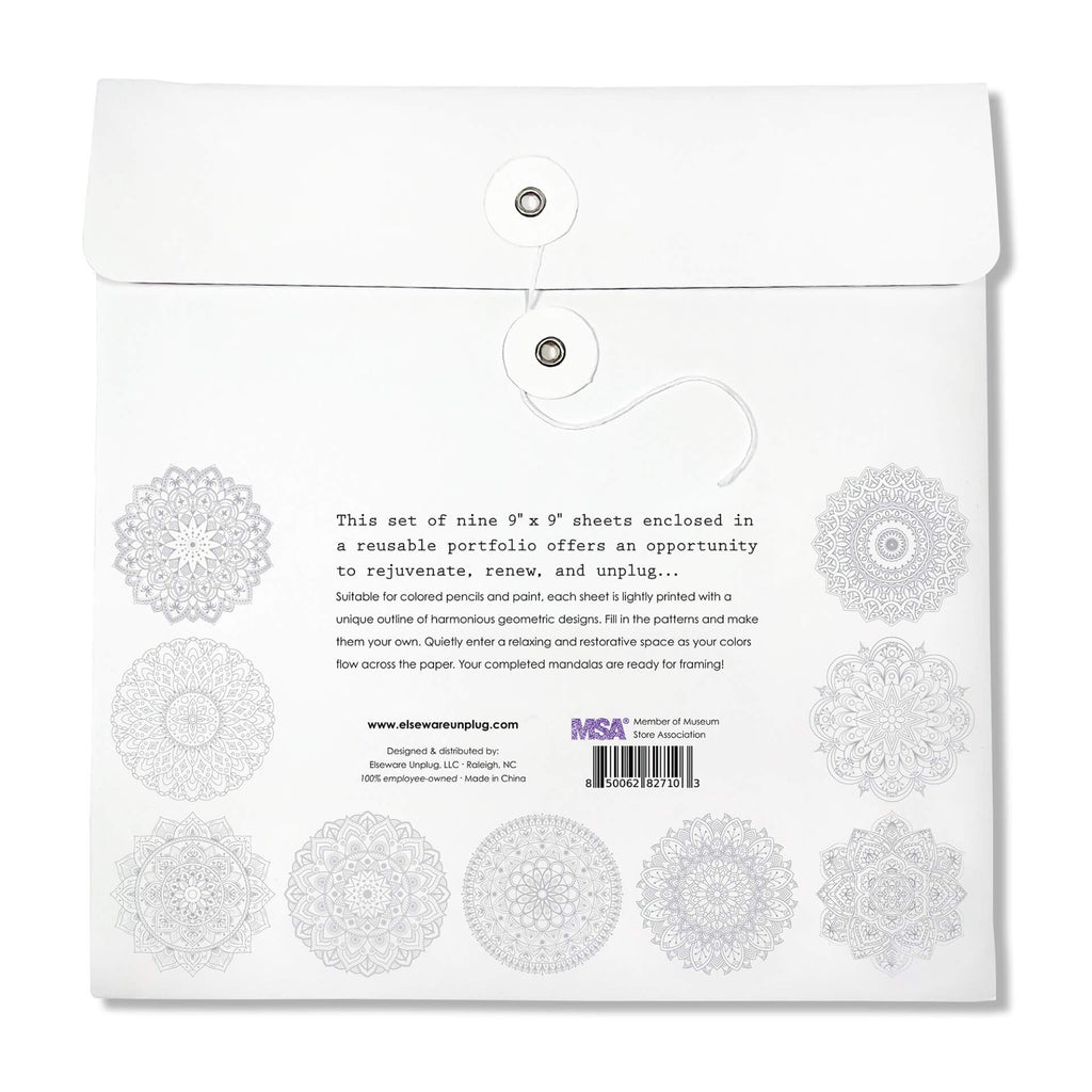 Mandala Coloring Sheets - Deluxe 110lb Paper, Artist Quality