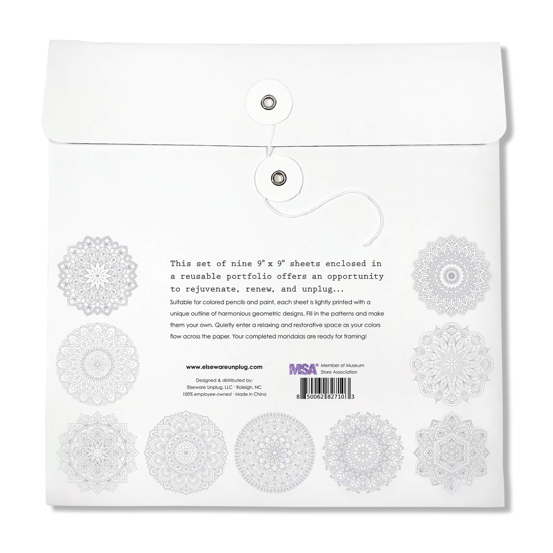Mandala Coloring Sheets - Deluxe 110lb Paper, Artist Quality